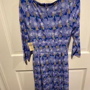 Colwater creek abstract plaid dress